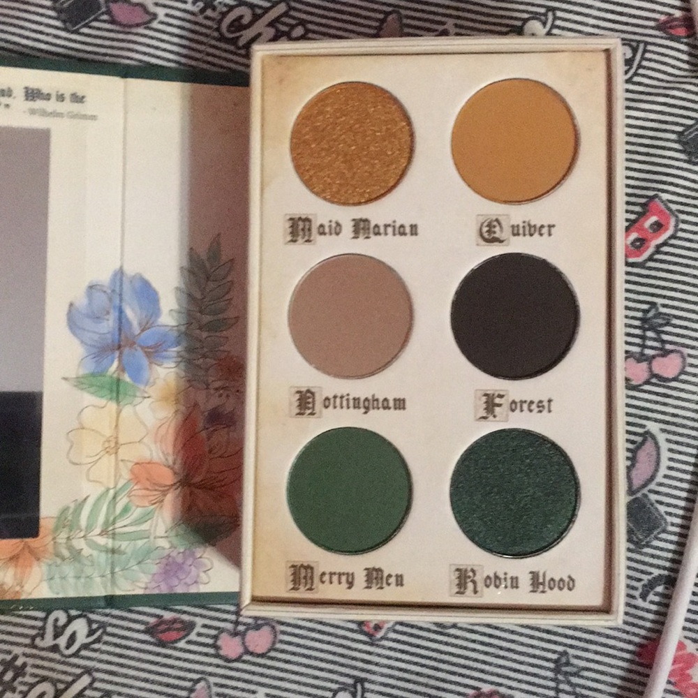 Storybook cosmetic eye pallet